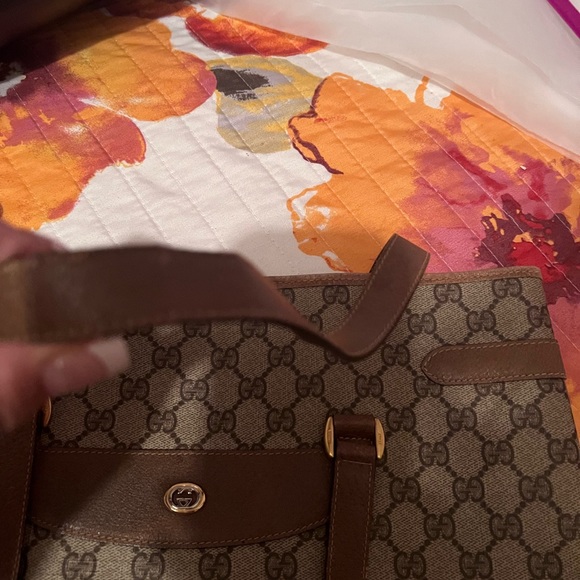Authentic Gucci Tote Good Condition Used Tan Brown See All pics Welcome Offers - Picture 12 of 16
